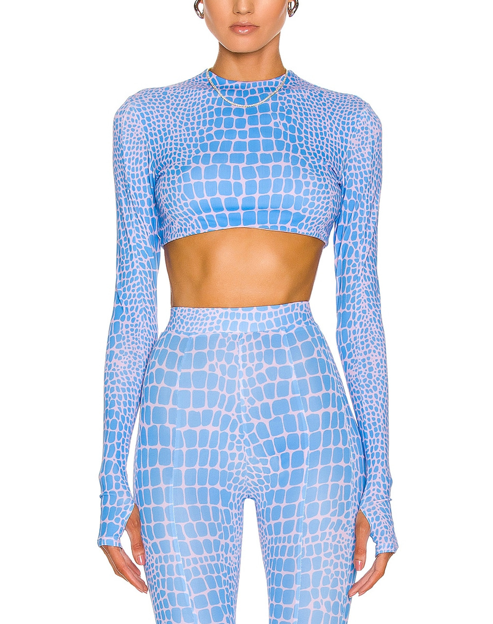 Alex Perry Vibrant Blue Deren Crop Top Size US 4/ UK 8